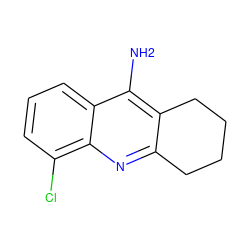 Nc1c2c(nc3c(Cl)cccc13)CCCC2 ZINC000027993222