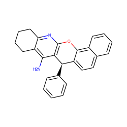 Nc1c2c(nc3c1[C@H](c1ccccc1)c1ccc4ccccc4c1O3)CCCC2 ZINC000095558572