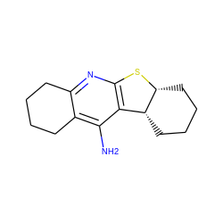 Nc1c2c(nc3c1[C@H]1CCCC[C@H]1S3)CCCC2 ZINC000473087940