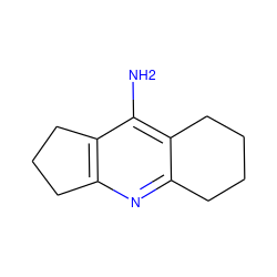 Nc1c2c(nc3c1CCC3)CCCC2 ZINC000006780651