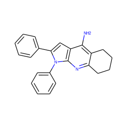 Nc1c2c(nc3c1cc(-c1ccccc1)n3-c1ccccc1)CCCC2 ZINC000073196665