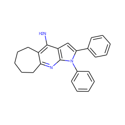 Nc1c2c(nc3c1cc(-c1ccccc1)n3-c1ccccc1)CCCCC2 ZINC000073199249