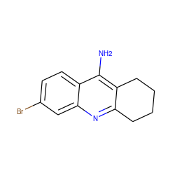 Nc1c2c(nc3cc(Br)ccc13)CCCC2 ZINC000026148743