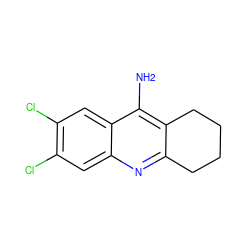 Nc1c2c(nc3cc(Cl)c(Cl)cc13)CCCC2 ZINC000013808491