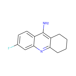 Nc1c2c(nc3cc(F)ccc13)CCCC2 ZINC000000010124