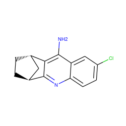 Nc1c2c(nc3ccc(Cl)cc13)[C@H]1CC[C@H]2C1 ZINC000100993800