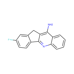 Nc1c2c(nc3ccccc13)-c1ccc(F)cc1C2 ZINC000013808525