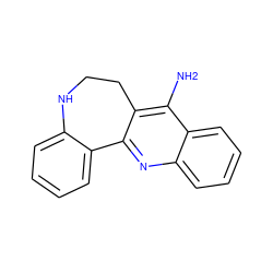 Nc1c2c(nc3ccccc13)-c1ccccc1NCC2 ZINC000013766028