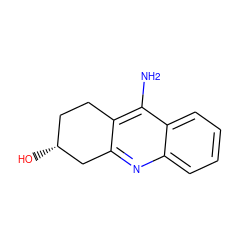 Nc1c2c(nc3ccccc13)C[C@H](O)CC2 ZINC000013757214