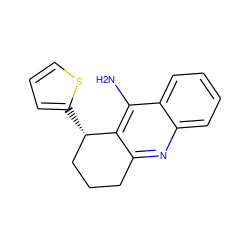 Nc1c2c(nc3ccccc13)CCC[C@@H]2c1cccs1 ZINC000026667219