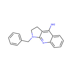 Nc1c2c(nc3ccccc13)N(Cc1ccccc1)CC2 ZINC000018149284