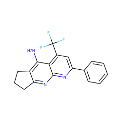 Nc1c2c(nc3nc(-c4ccccc4)cc(C(F)(F)F)c13)CCC2 ZINC000103202078