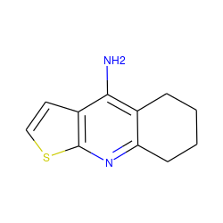 Nc1c2c(nc3sccc13)CCCC2 ZINC000000346401