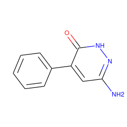 Nc1cc(-c2ccccc2)c(=O)[nH]n1 ZINC000095602957