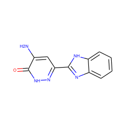 Nc1cc(-c2nc3ccccc3[nH]2)n[nH]c1=O ZINC000000031819