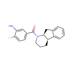 Nc1cc(C(=O)N2CCC[C@@H]3c4ccccc4C[C@@H]32)ccc1F ZINC000096169428