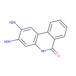 Nc1cc2[nH]c(=O)c3ccccc3c2cc1N ZINC000016924832