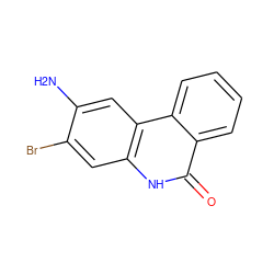 Nc1cc2c(cc1Br)[nH]c(=O)c1ccccc12 ZINC000017021221