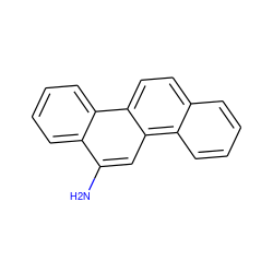 Nc1cc2c3ccccc3ccc2c2ccccc12 ZINC000001482006