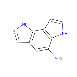 Nc1cc2cn[nH]c2c2cc[nH]c12 ZINC000096258217