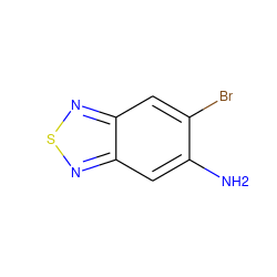 Nc1cc2nsnc2cc1Br ZINC000002566853