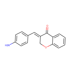 Nc1ccc(/C=C2\COc3ccccc3C2=O)cc1 ZINC000043761372