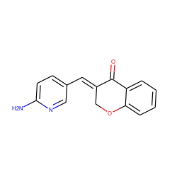 Nc1ccc(/C=C2\COc3ccccc3C2=O)cn1 ZINC000653888076