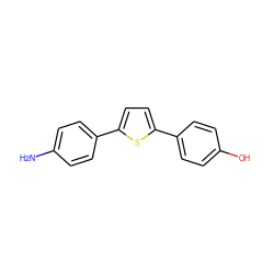 Nc1ccc(-c2ccc(-c3ccc(O)cc3)s2)cc1 ZINC000028571606