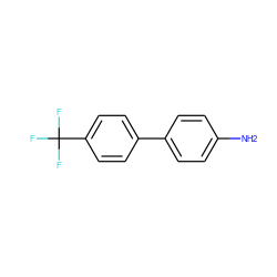 Nc1ccc(-c2ccc(C(F)(F)F)cc2)cc1 ZINC000002574122