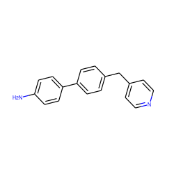 Nc1ccc(-c2ccc(Cc3ccncc3)cc2)cc1 ZINC000058576609