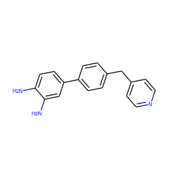 Nc1ccc(-c2ccc(Cc3ccncc3)cc2)cc1N ZINC000053296152