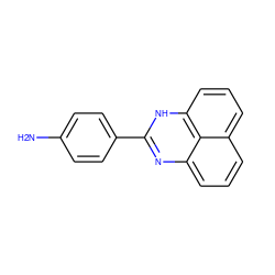 Nc1ccc(-c2nc3cccc4cccc([nH]2)c43)cc1 ZINC000000267420