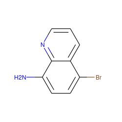 Nc1ccc(Br)c2cccnc12 ZINC000000078236