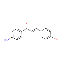 Nc1ccc(C(=O)/C=C/c2ccc(O)cc2)cc1 ZINC000004099897