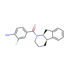 Nc1ccc(C(=O)N2CCC[C@@H]3c4ccccc4C[C@@H]32)cc1F ZINC000096169458