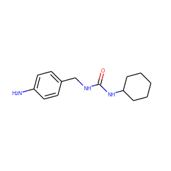 Nc1ccc(CNC(=O)NC2CCCCC2)cc1 ZINC000013493707