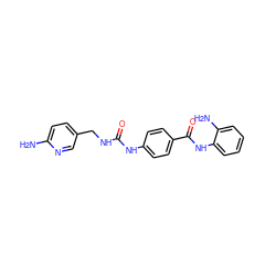 Nc1ccc(CNC(=O)Nc2ccc(C(=O)Nc3ccccc3N)cc2)cn1 ZINC001772619736