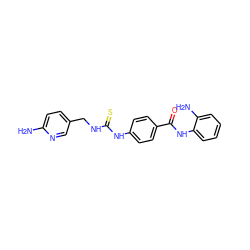 Nc1ccc(CNC(=S)Nc2ccc(C(=O)Nc3ccccc3N)cc2)cn1 ZINC001772633399