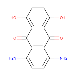 Nc1ccc(N)c2c1C(=O)c1c(O)ccc(O)c1C2=O ZINC000004734942