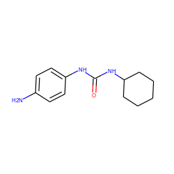 Nc1ccc(NC(=O)NC2CCCCC2)cc1 ZINC000000267427