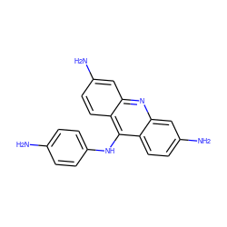 Nc1ccc(Nc2c3ccc(N)cc3nc3cc(N)ccc23)cc1 ZINC000005161890