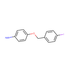 Nc1ccc(OCc2ccc(I)cc2)cc1 ZINC000083849030