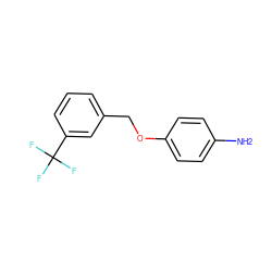 Nc1ccc(OCc2cccc(C(F)(F)F)c2)cc1 ZINC000020525831