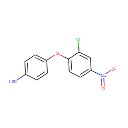 Nc1ccc(Oc2ccc([N+](=O)[O-])cc2Cl)cc1 ZINC000038056396