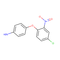 Nc1ccc(Oc2ccc(Cl)cc2[N+](=O)[O-])cc1 ZINC000038056395