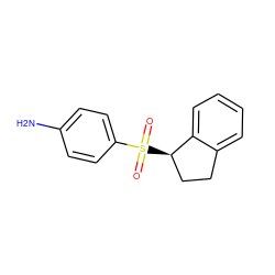 Nc1ccc(S(=O)(=O)[C@@H]2CCc3ccccc32)cc1 ZINC000028478087