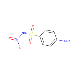 Nc1ccc(S(=O)(=O)N[N+](=O)[O-])cc1 ZINC000075259713