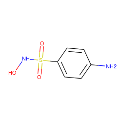 Nc1ccc(S(=O)(=O)NO)cc1 ZINC000001679451