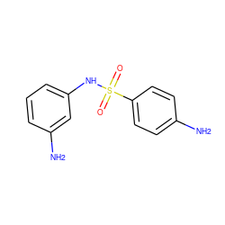 Nc1ccc(S(=O)(=O)Nc2cccc(N)c2)cc1 ZINC000001670308