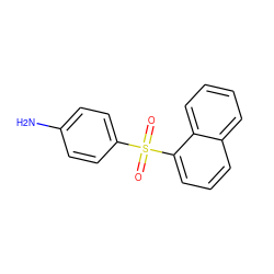 Nc1ccc(S(=O)(=O)c2cccc3ccccc23)cc1 ZINC000028337392